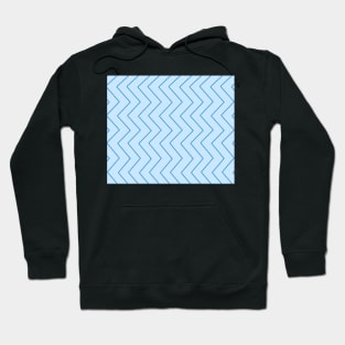 Abstract zigzag - blue. Hoodie